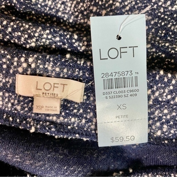 Loft Petites Tweed Pocket Skirt Blue‎ Size XS - Picture 3 of 6